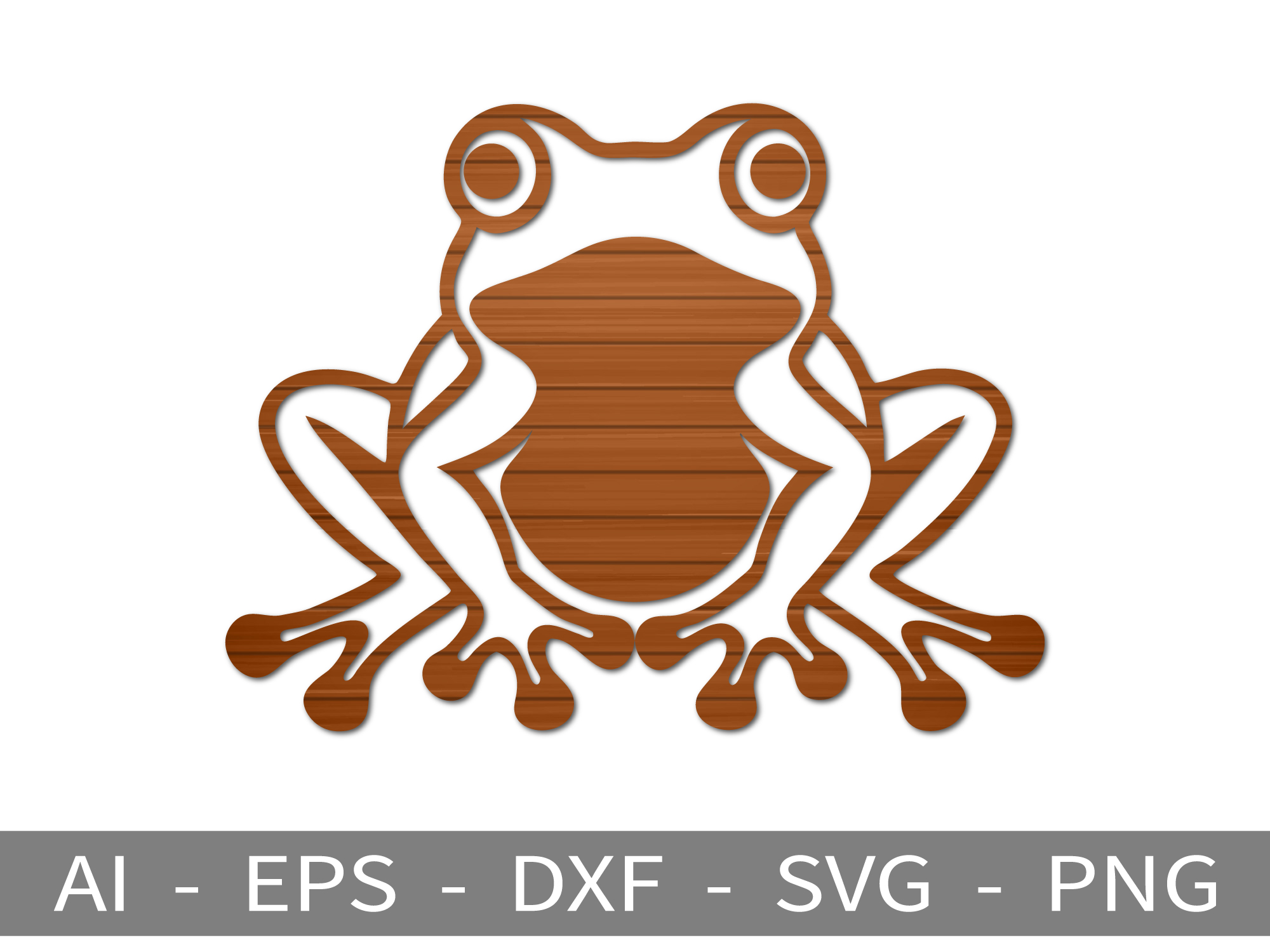 [Laser cut and engrave] Frog Shaped Coaster - Laser Cutting Design