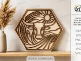 [Laser cut and engrave] Farm Signs Bundle. Farmhouse Wall Decor Lasercut Files. Layered Wooden Country Sign. Farm Animals SVG. Nature Scene. Home Decoration. Rustic