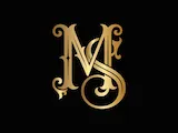 [Laser cut and engrave] Monogramme doré avec lettres M et S sur fond violet