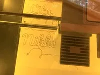 [Laser cut and engrave] Personalized Script Name Sign for Wall Decor