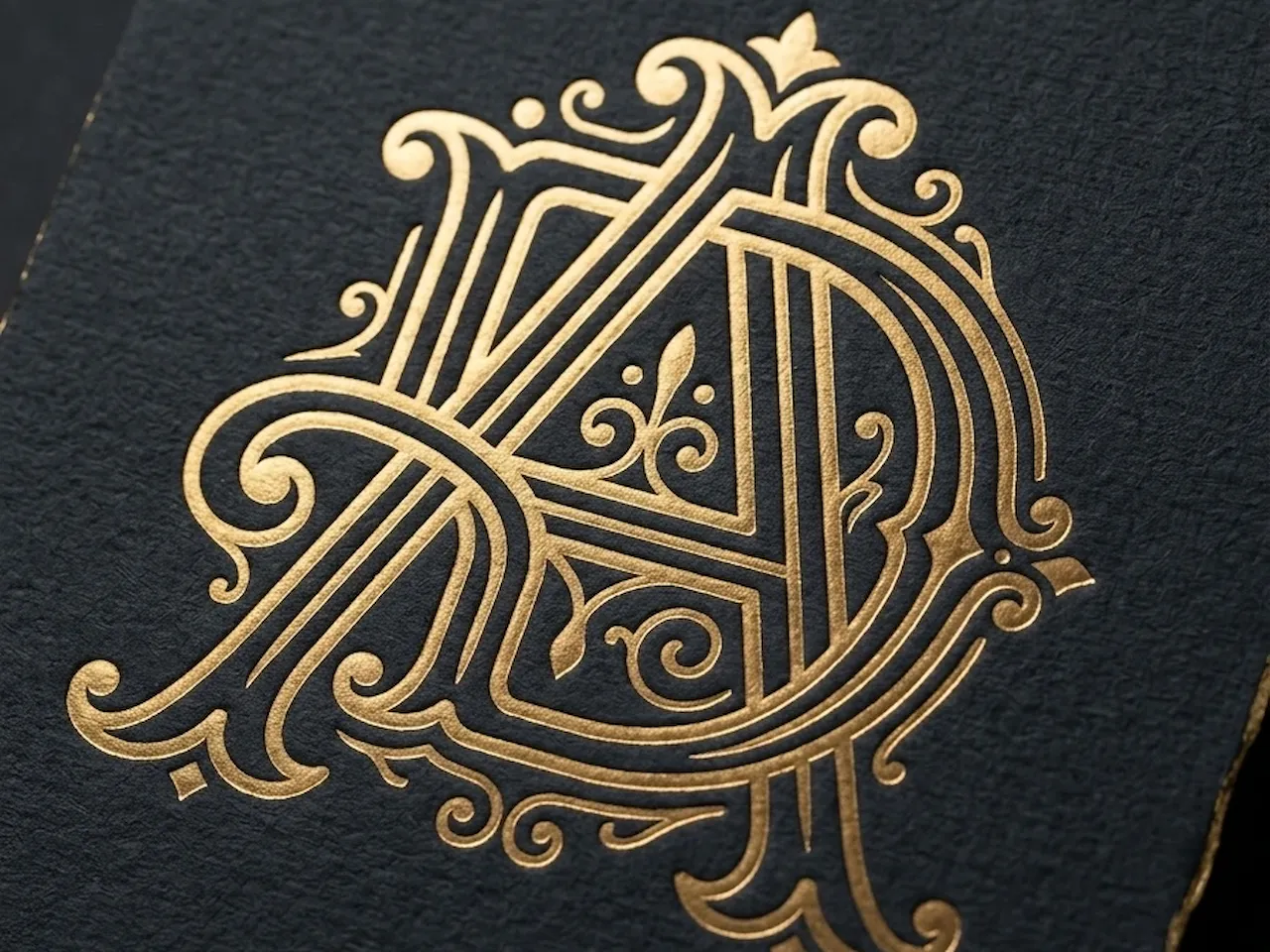 [Laser cut and engrave] DA AD Elegant Wedding Monogram – Reversible D & A Interwoven Initials for Bridal Invitations, Laser Cut Signs, Engraving & Cake Toppers