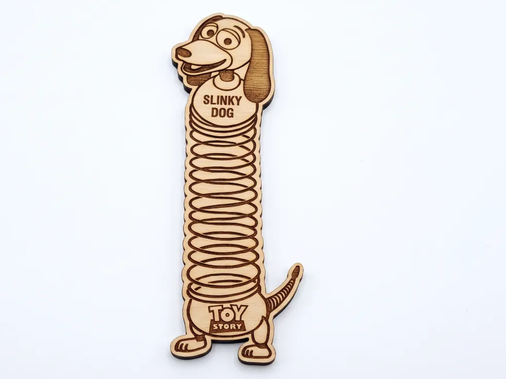 Slinky Dog Toy Story Wooden Bookmark