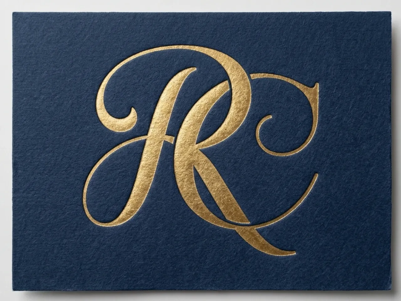 [Laser cut and engrave] Refined RC Ligature Monogram Logo