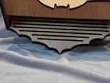 [Laser cut and engrave] Boîte en bois avec motif de chauves-souris pour Halloween