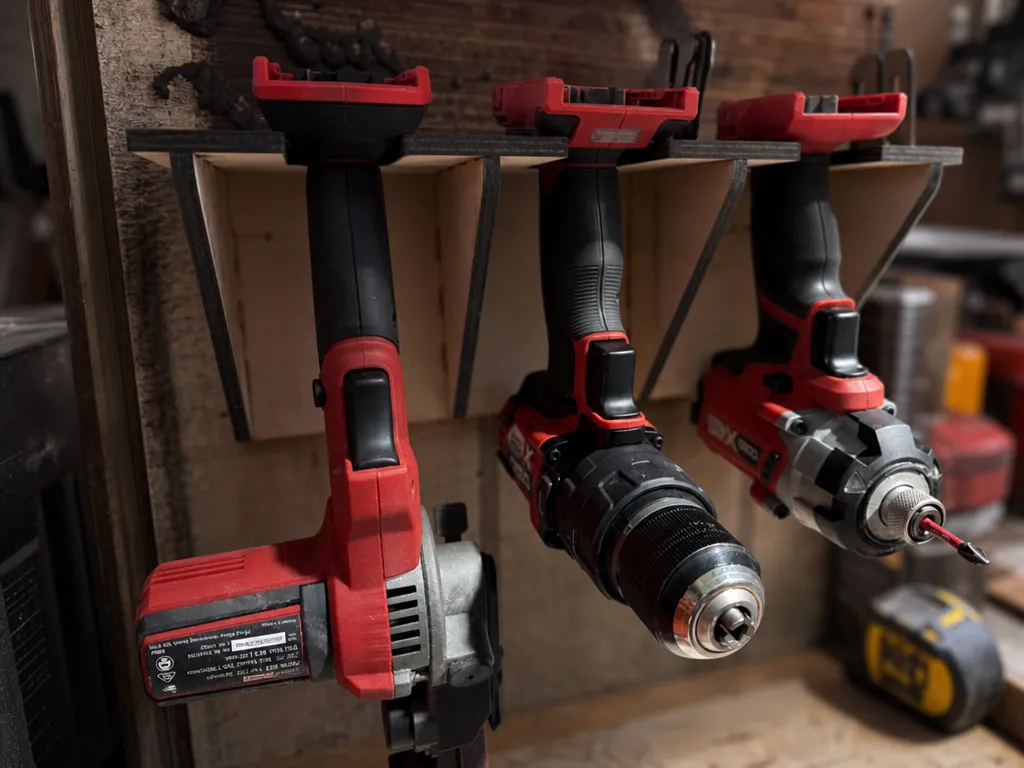 Wall Mounted Power Tool Storage Rack for Ozito Tools Drills