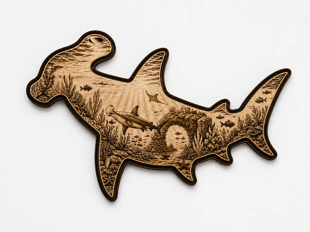 Hammerhead Scenic Cut and Engrave