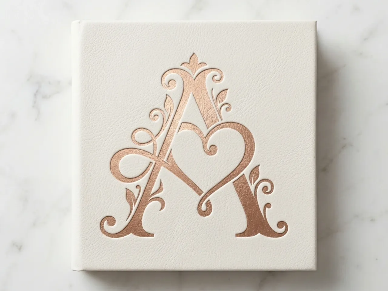 [Laser cut and engrave] A Romantic Heart Wedding Monogram – Elegant Love Initial with Flowing Heart Flourishes for Laser Cut Décor, Cake Toppers & Engraving