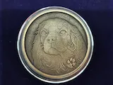 [Laser cut and engrave] Медальон с рельефным изображением кошки и собаки