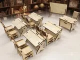 [Laser cut and engrave] Set scuola