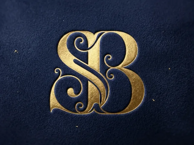 SB Ornamental Signature Initials Emblem