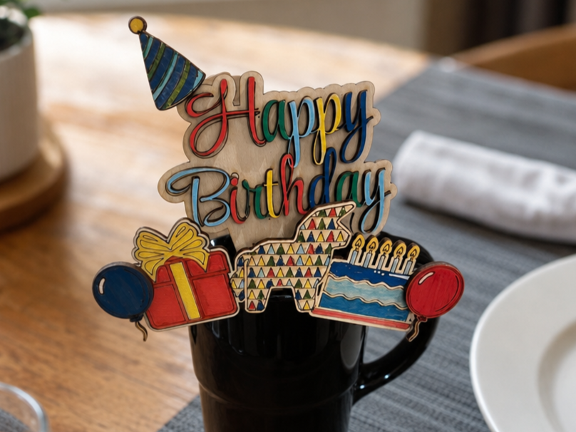 Happy Birthday Mug Hugger