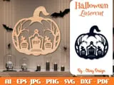 [Laser cut and engrave] Halloween Pumpkin Wall Decor Bundle SVG | 12 Laser Cut Pumpkin Designs | Wooden Halloween Wall Art