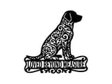 [Laser cut and engrave] Stay Loyal Dog Silhouette Wall Art with Filigree Pattern