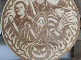 [Laser cut and engrave,Other] Plaque murale ronde avec personnages emblématiques de films d'horreur