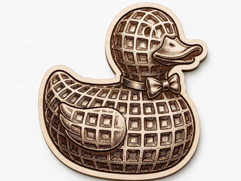 Rubber Duck - Waffle Pattern