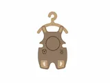 [Laser cut and engrave] Personalized Baby Birth Announcement Keepsake Hanger with Photo Frame