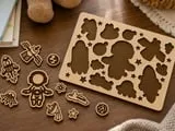 [Laser cut and engrave] Space Themed Wooden Educational Shape Sorting Puzzle for Toddlers
