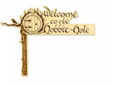 [Laser cut and engrave] Welcome to the Hobbit Hole Wooden Door Corner Sign