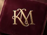 [Laser cut and engrave] KM Elegant Signature Interwoven Monogram