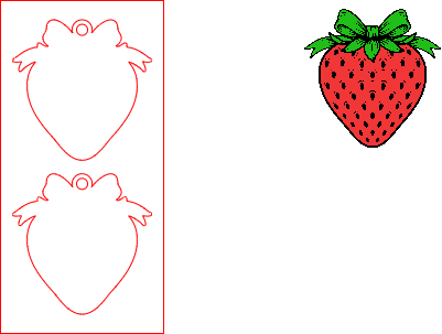 Strawberry Earrings dtf xcs.xcs