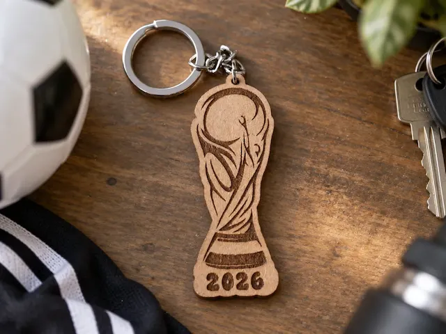 Un Llavero de la copa del mundo de 2026