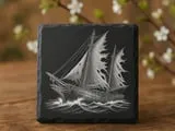 [Laser cut and engrave] The Phantom Schooner - Laser Engraving PNG