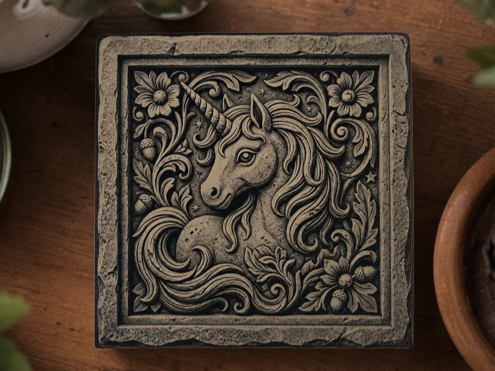 Illusione 3D unicorno idea