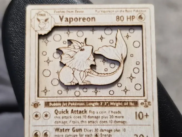 Vaporeon base set 1st edition "Holo"