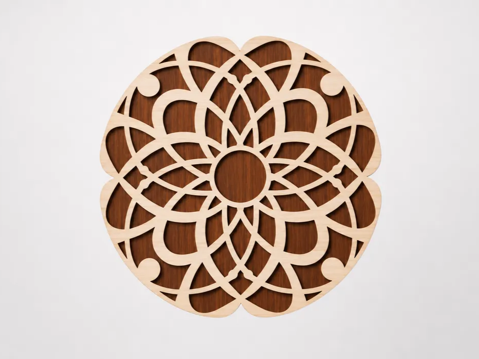 Abstract Lines - Decorative Laser Cut Design