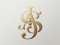 [Laser cut and engrave] Classic AS Interwoven Initials Logo
