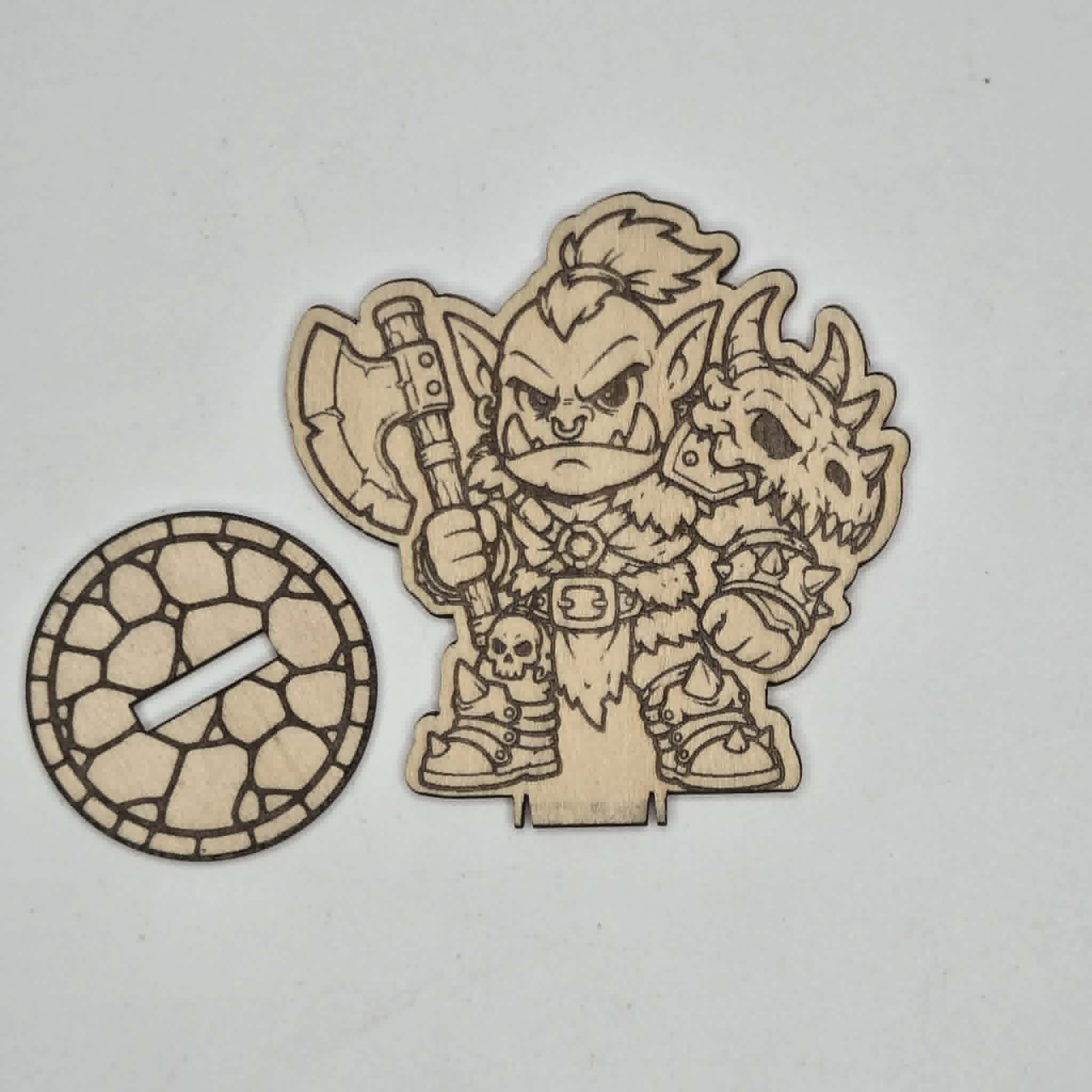 [Laser cut and engrave] Tiny Tavern Heroes – Orc Warrior
