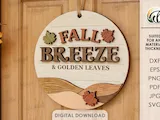 [Laser cut and engrave] 3D Fall Round Signs Bundle. Autumn Door Hanger Laser Cut Files. Farmhouse Wall Decor. Seasonal Wood Sign. Cozy. Welcome Home Decor SVG
