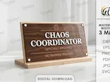 [Laser cut and engrave] 3D Funny Desk Signs Bundle. Sarcastic Office Plaque Laser Cut Files. Humor Work Decor. Drama Queen SVG. Overthinker. Bad Bitch. Personalized