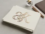 [Laser cut and engrave] Luxury AK Initials Monogram Logo