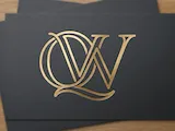 [Laser cut and engrave] Distinctive QW Interlocking Monogram Logo