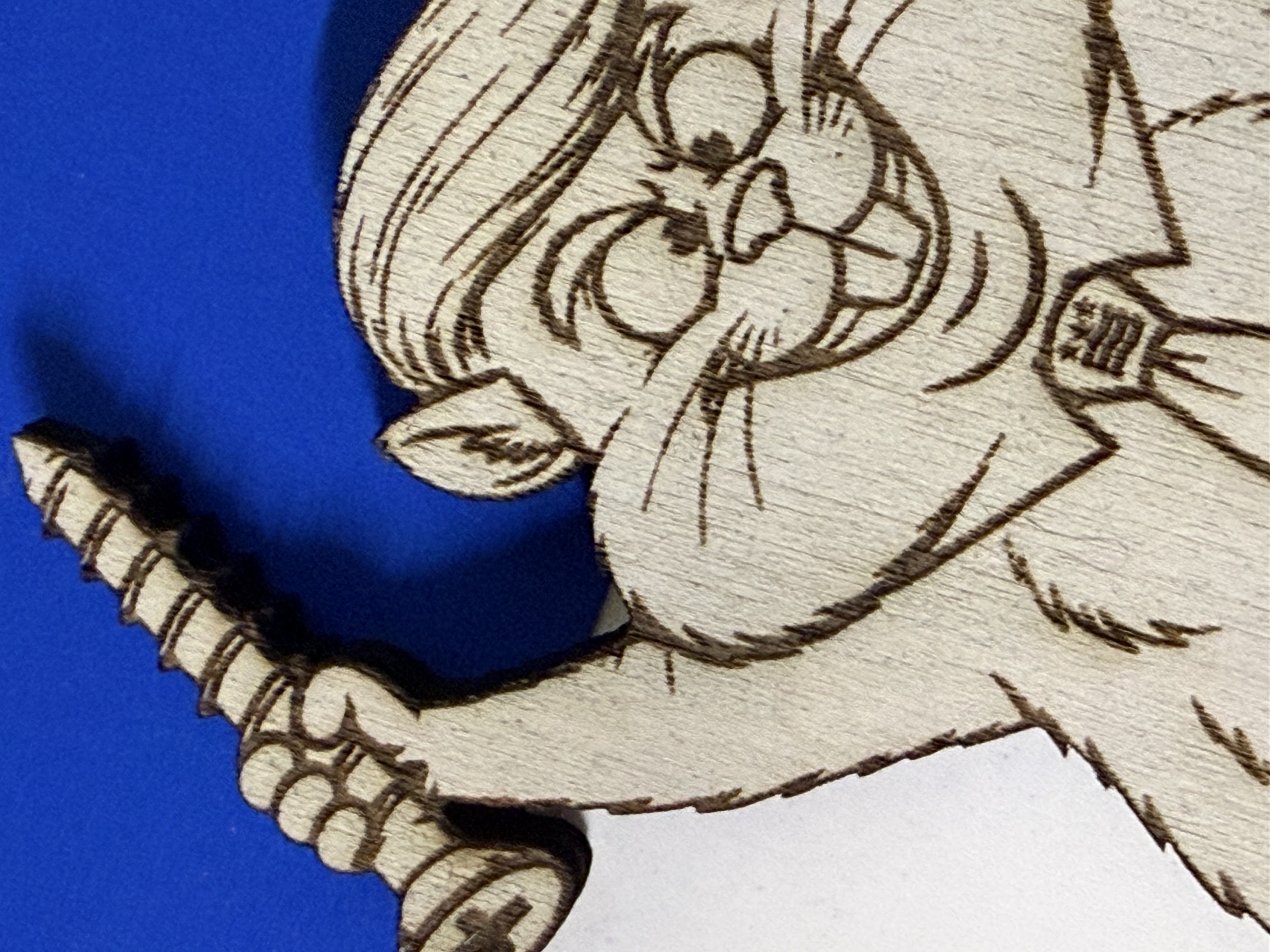 [Laser cut and engrave] Screwball the Squirrel - Politician Magnifico
