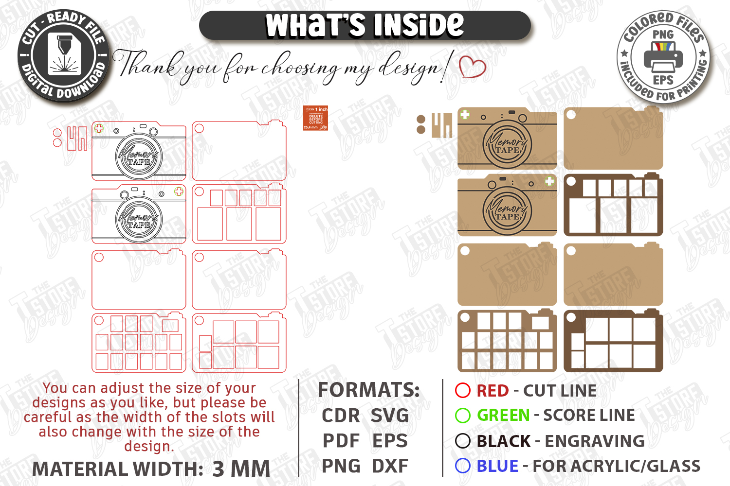 [Laser cut and engrave] Wooden SD Card and Memory Storage Organizer Cases Laser Cut Bundle. SD Card Case. Storage Box