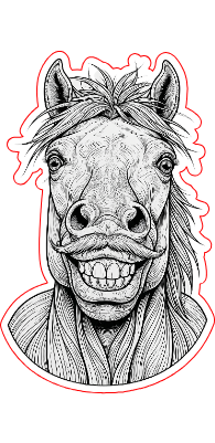 horse face mustache.xs