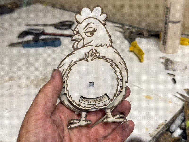 Funny Chicken Guess What Sign