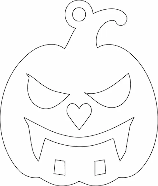 Jack O' Lantern Face Earring 9.xcs