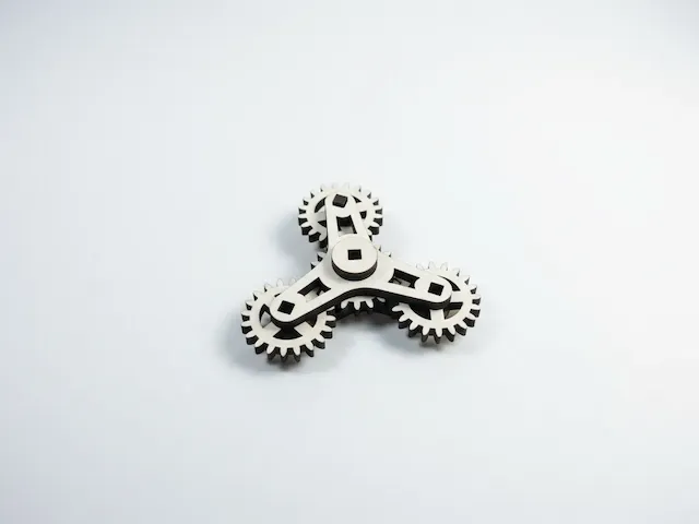 Laser Cut Gear Fidget Spinner