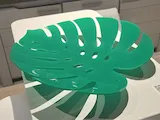 [Laser cut and engrave,Heat Press] Coupe à fruits en forme de feuille de monstera verte