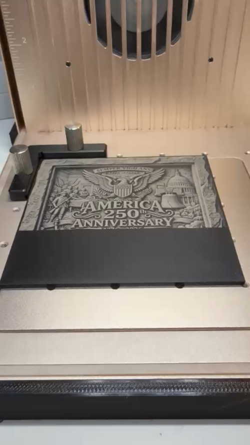 [Laser cut and engrave] 3D coasters 250th anniversary of America