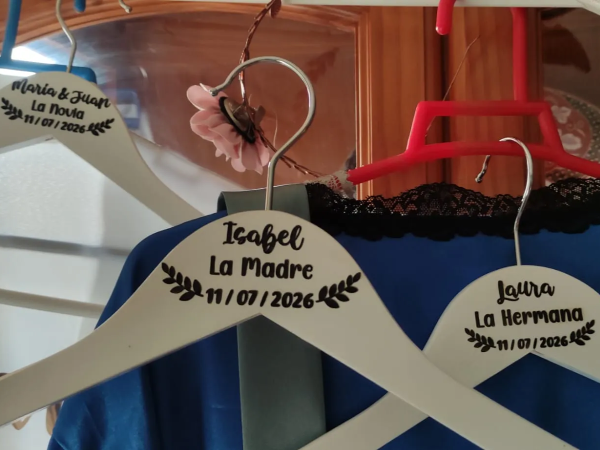Perchas para bodas