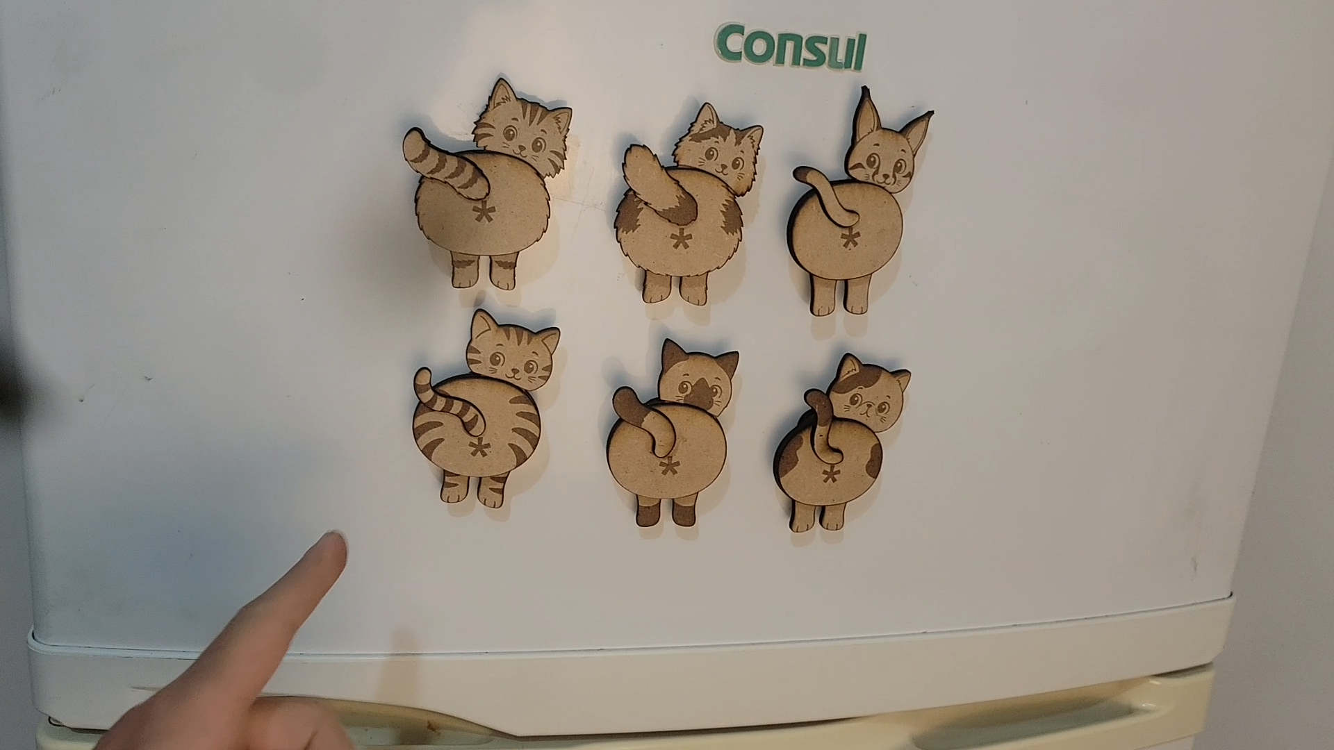 貓咪造型冰箱磁鐵組