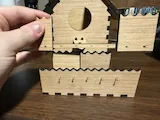 [Laser cut and engrave] Wooden Birdhouse with Scalloped Roof Tiles