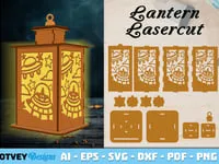 [Laser cut and engrave] Space Themed Wooden Lanterns with Astronaut and Rocket Cutouts