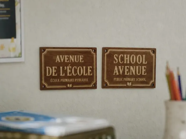 Plaques nom de rue amusante