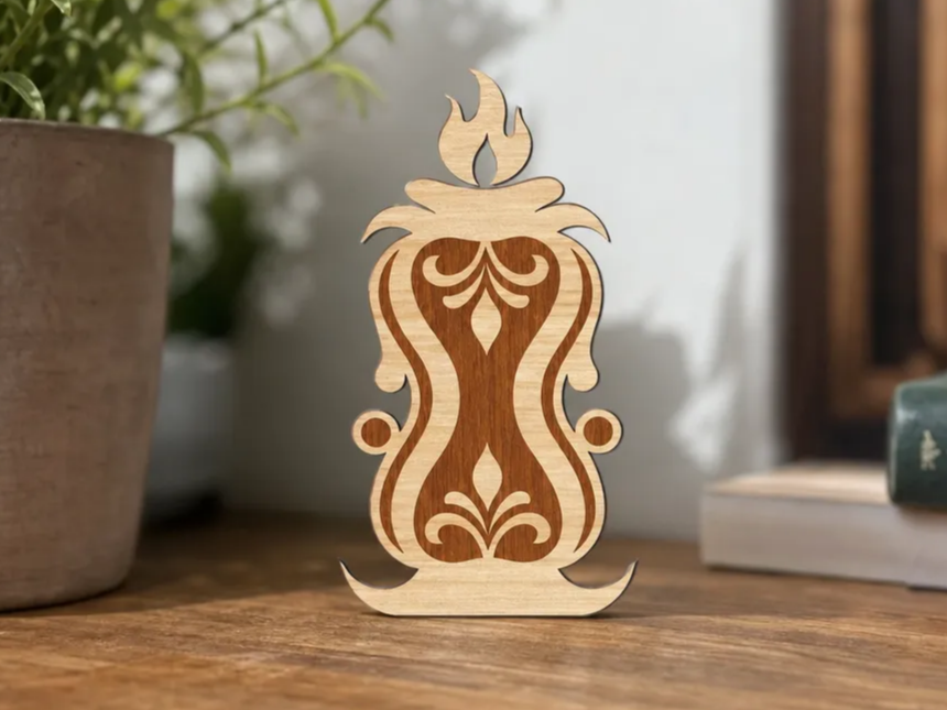 Candle - Decorative Laser Cut Design