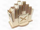[Laser cut and engrave] Gift Organizer Knife Laser Cut Template, Desk Kitchen Display, Laser Cutting Design